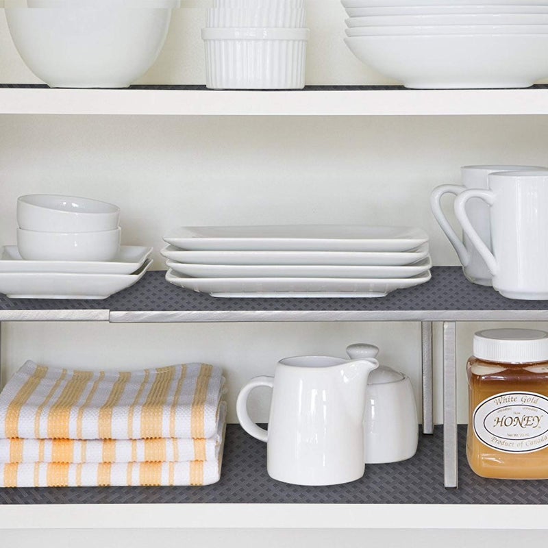 HooTown Shelf Liner Kitchen Cabinet Drawer Mats 11.8 Inch Wide x 157.5 Inch Long, Non Adhesive EVA Plastic Washable Waterproof Protective Pad for Pantry Closet, Cupboard, Grey - Image 5
